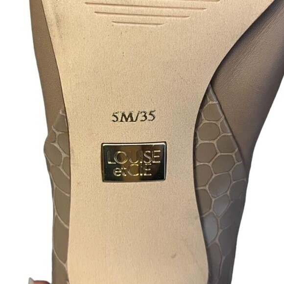 𝅺Louise et Cie Leather Ankle Boot with Stiletto Heel - Size 5M - Picture 5 of 10